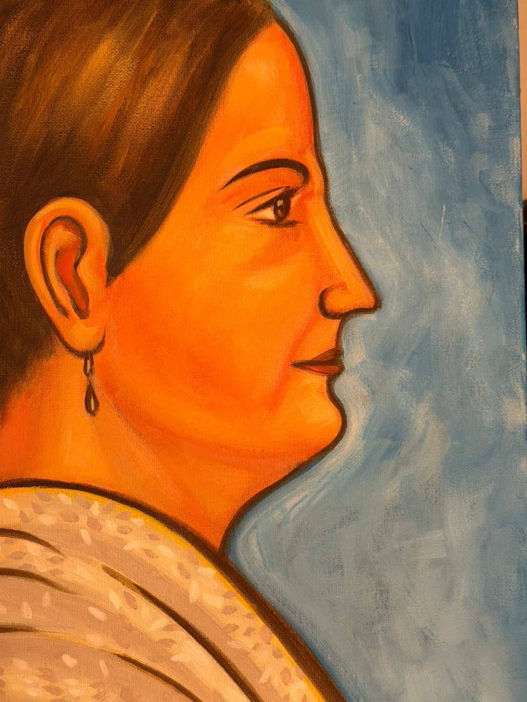 Oil Painting Portrait of a Woman by Carlos Bueno - photo 3