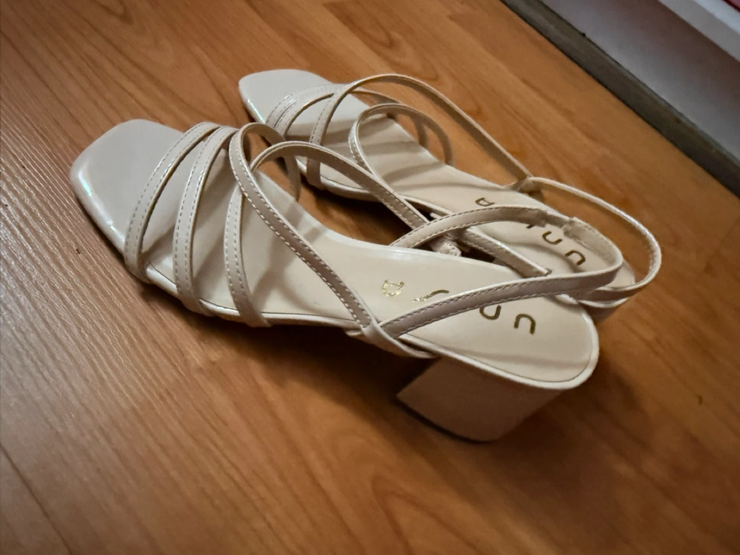 Unisa Women's Beige Strappy Block Heel Sandals - photo 2