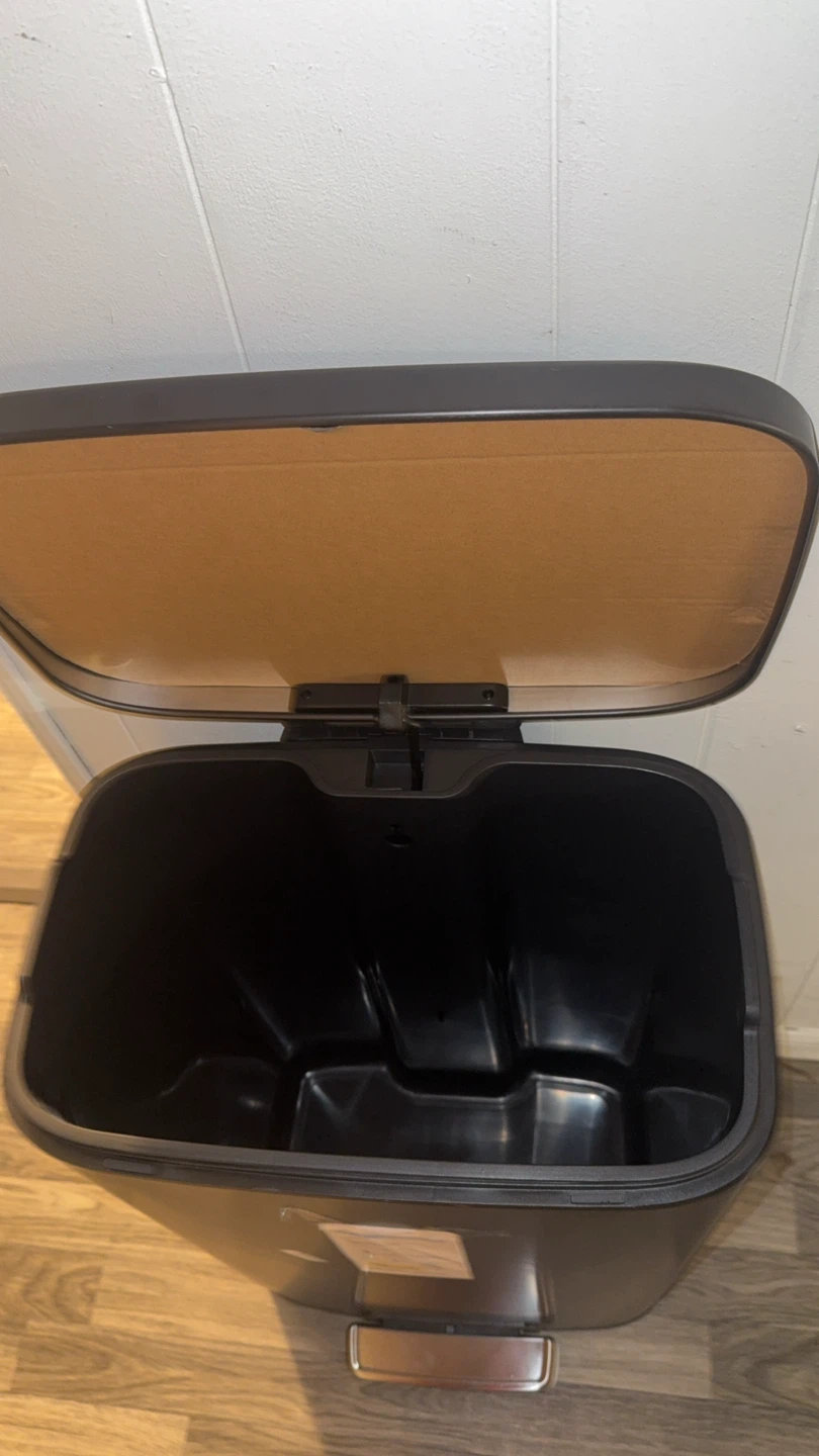 Brightroom Stainless Steel Step Trash Can - Black - photo 5