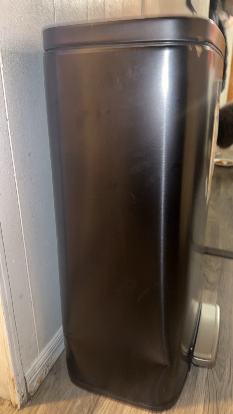 Brightroom Stainless Steel Step Trash Can - Black - photo 3