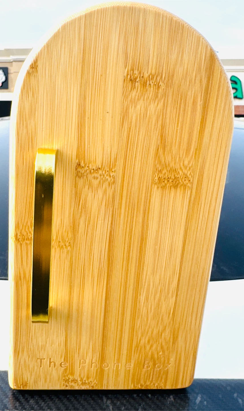 Bamboo Cell Phones Box with Lid - photo 2