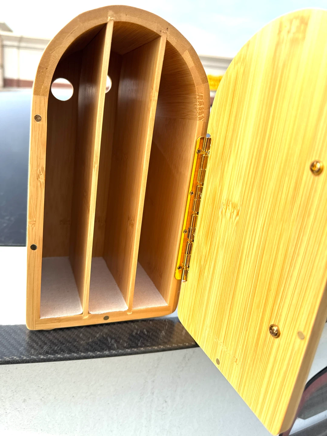 Bamboo Cell Phones Box with Lid - photo 3