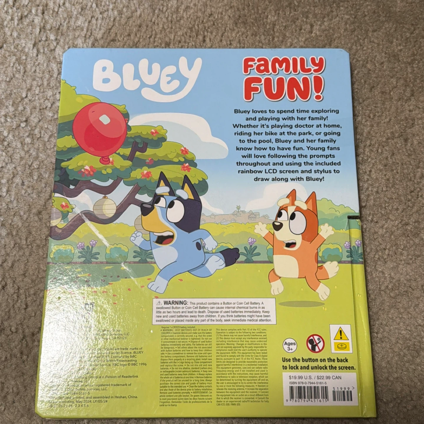 Bluey Family Fun! Write-On LCD Screen Toy - photo 2