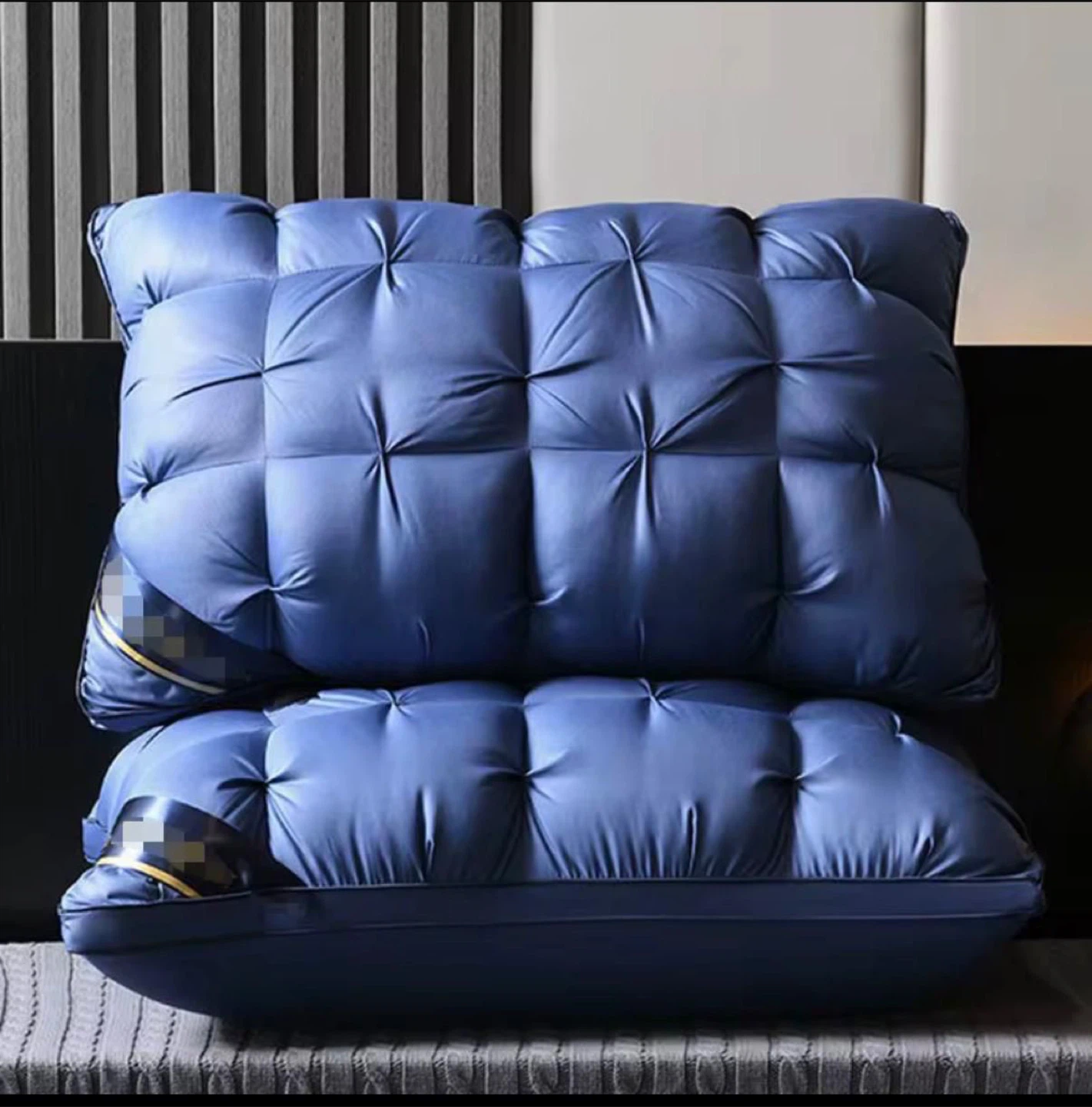 Navy blue pillow
