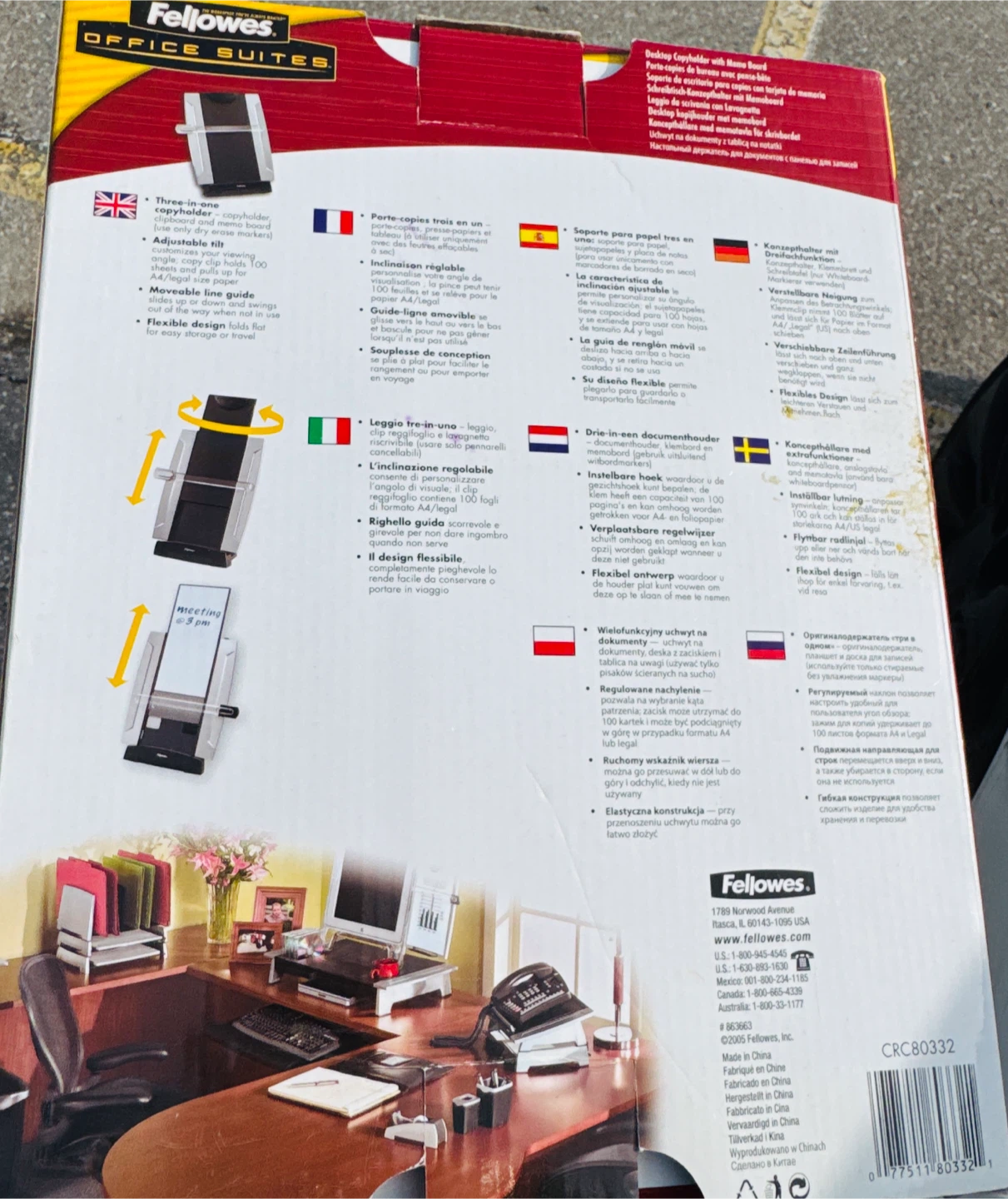 Fellowes Desktop Copyholder with Memo Board - photo 2
