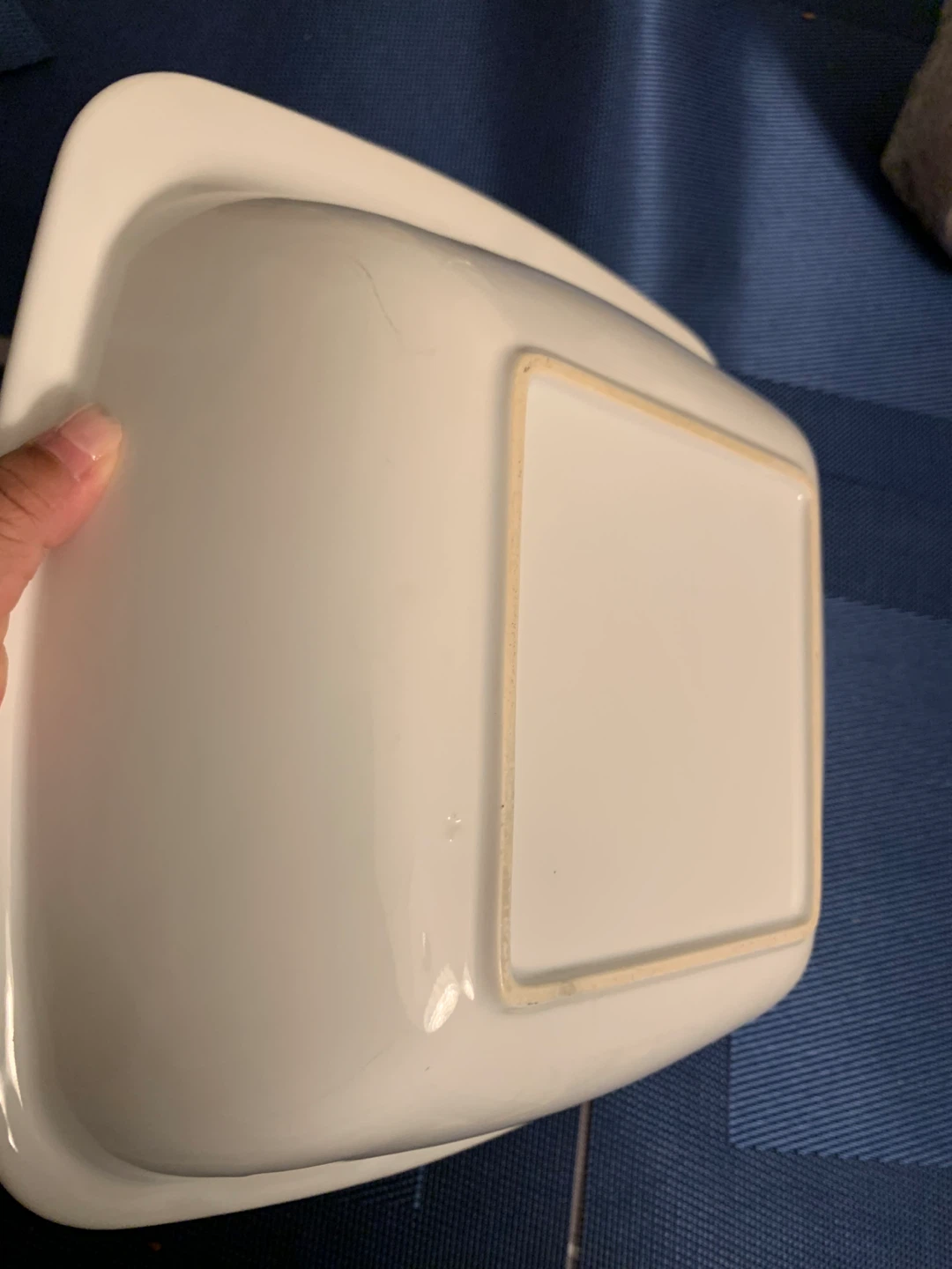 White and Orange Serving Bowl/Dish - photo 2