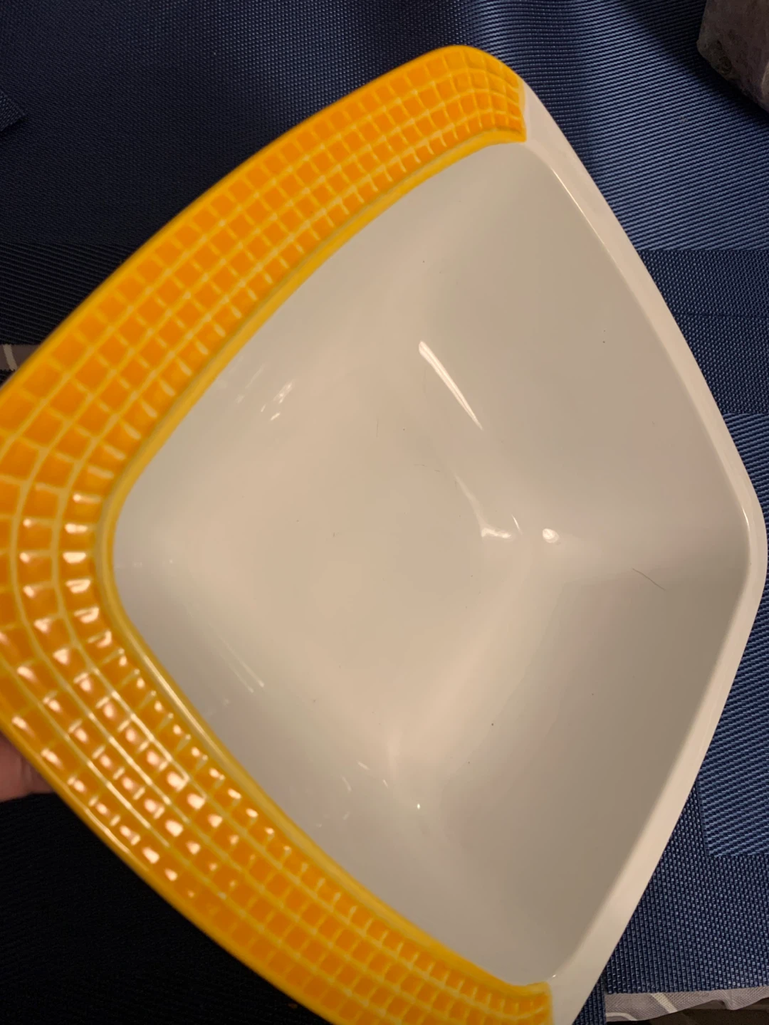 White and Orange Serving Bowl/Dish - photo 3