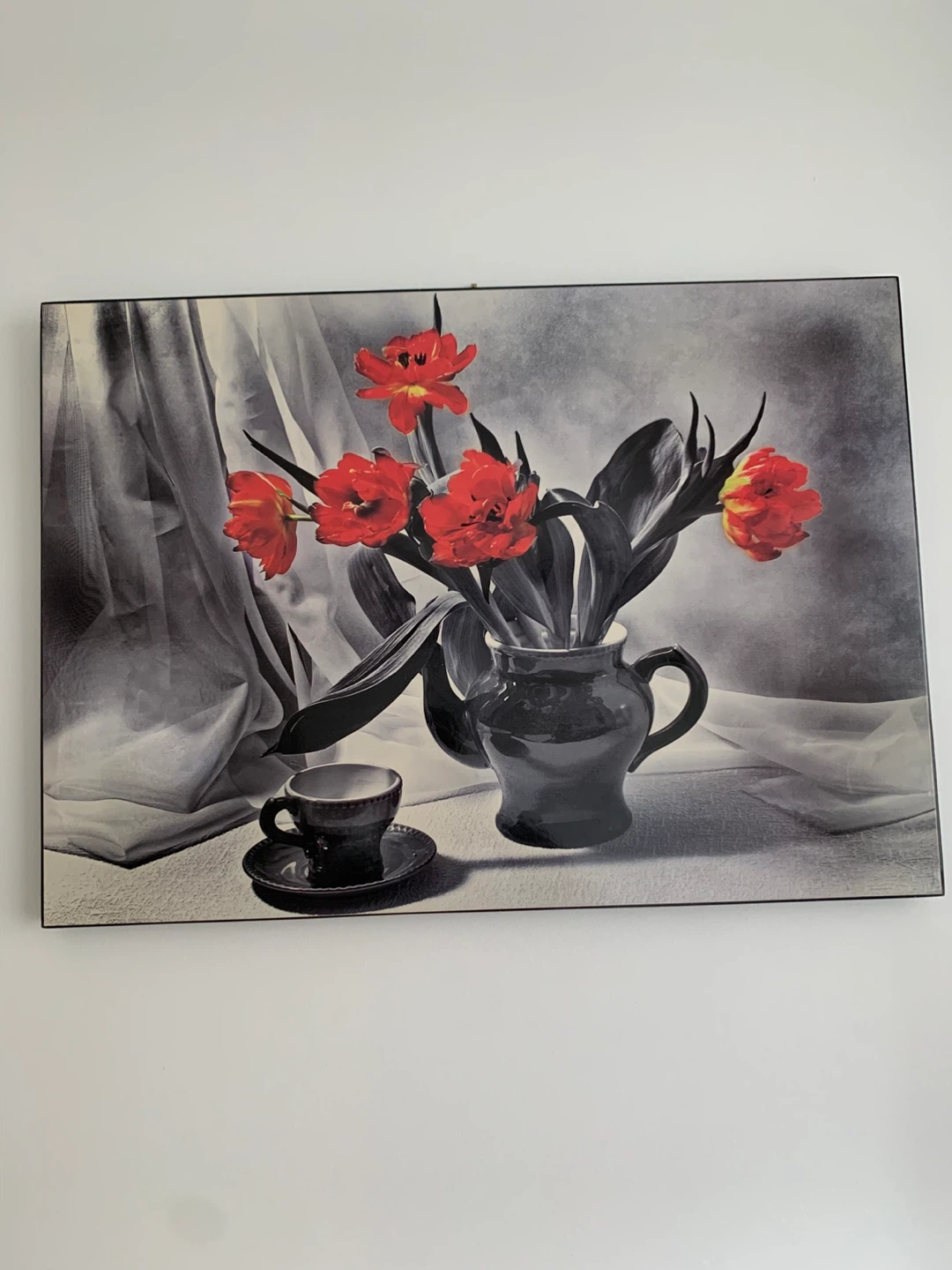 Still Life Tulips and Teacup Wall Art
