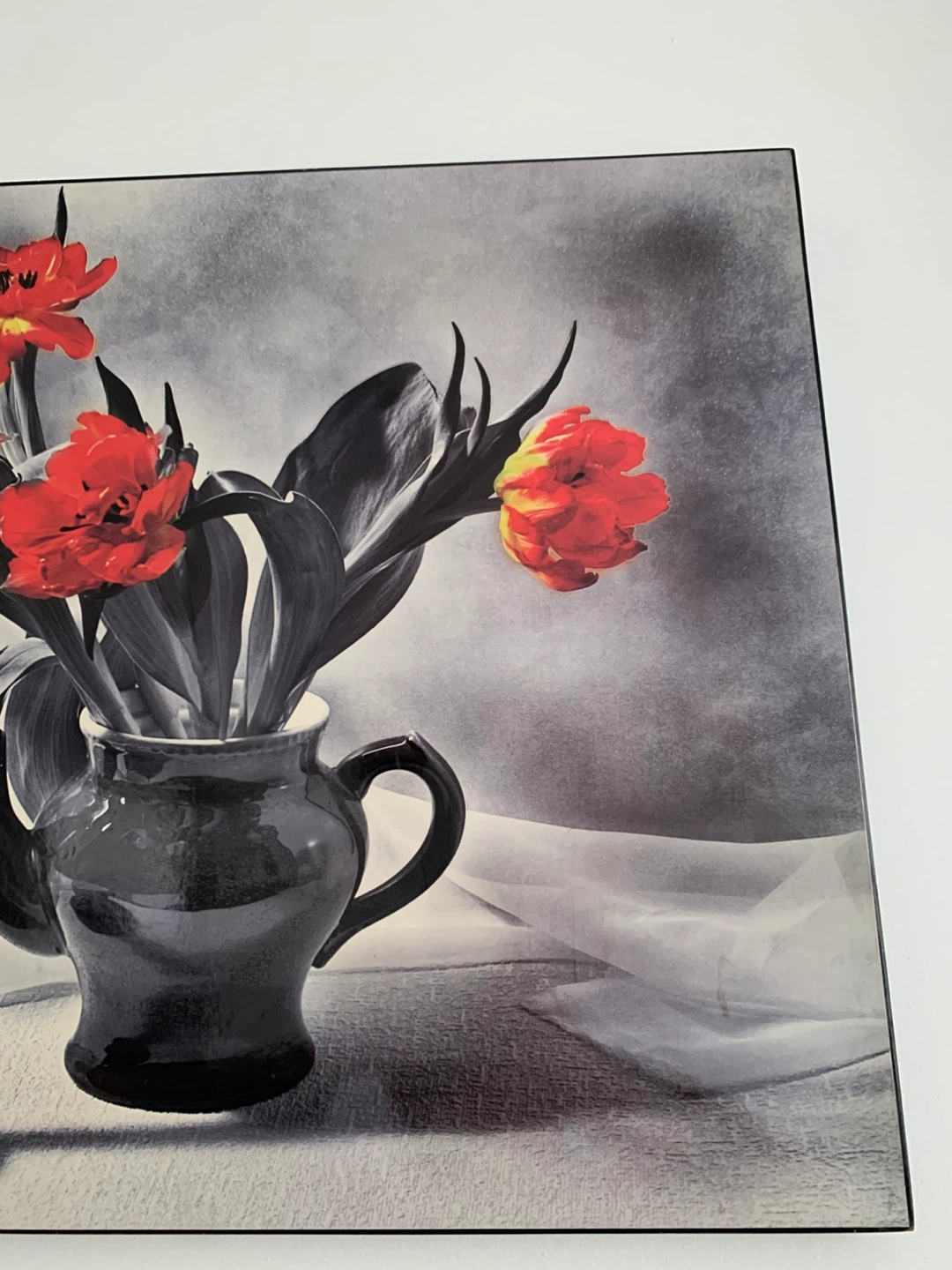 Still Life Tulips and Teacup Wall Art - photo 3