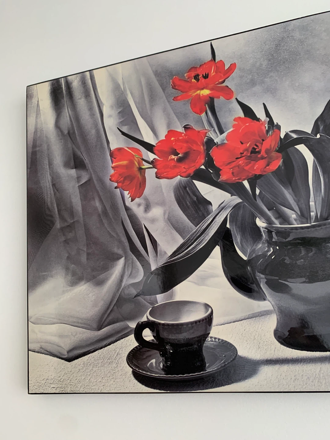 Still Life Tulips and Teacup Wall Art - photo 2