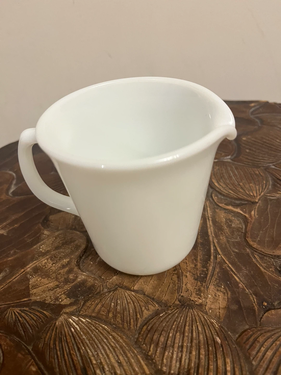 Vintage Pyrex White Milk Glass Creamer Pitcher