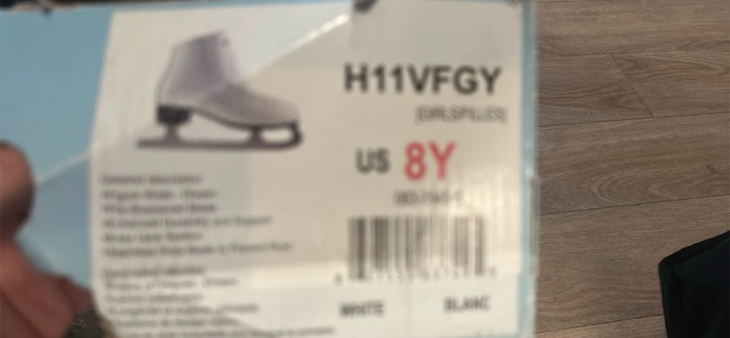 Girls Figure Ice Skates - White, US 8Y - photo 4
