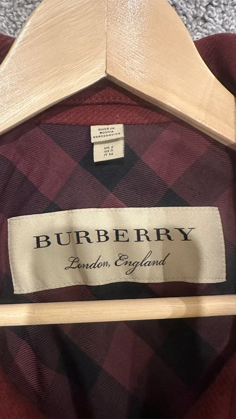 Burberry London Wool Trench coat in Burgundy - photo 3