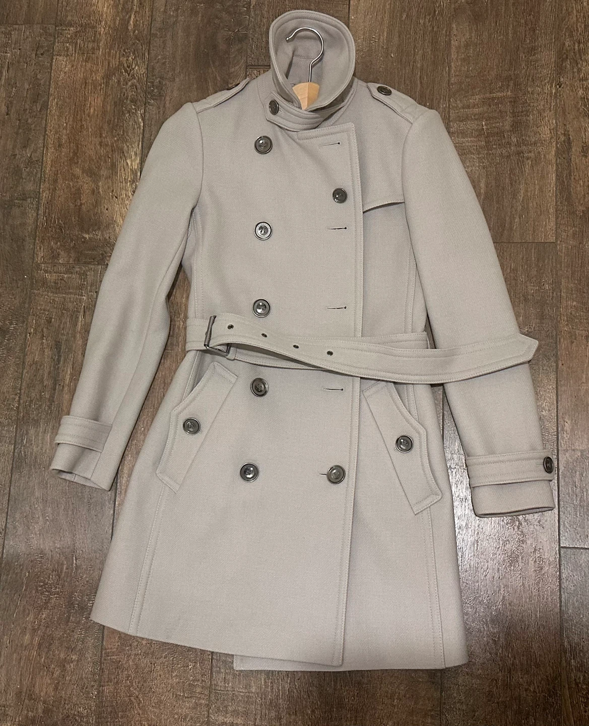 Burberry Brit Double Breasted Wool Blend Coat - photo 2