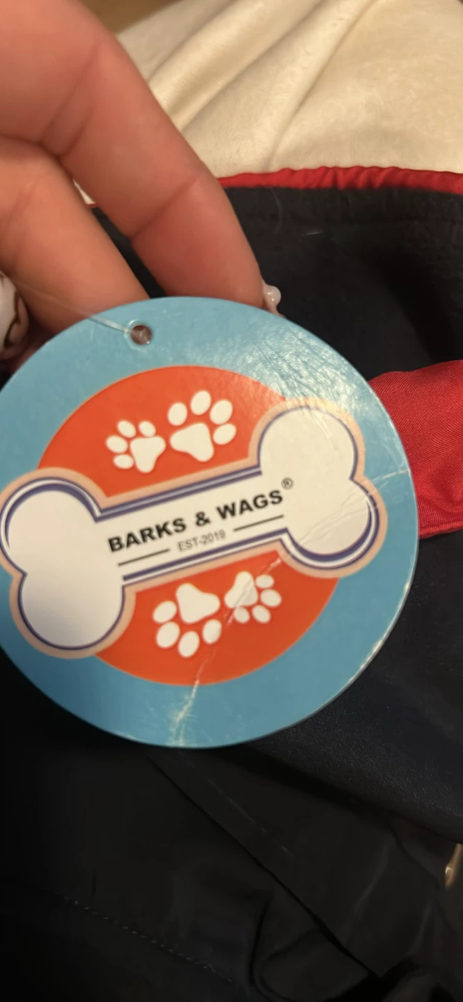 Barks & Wags Dog Coat Navy Red Size L - photo 4