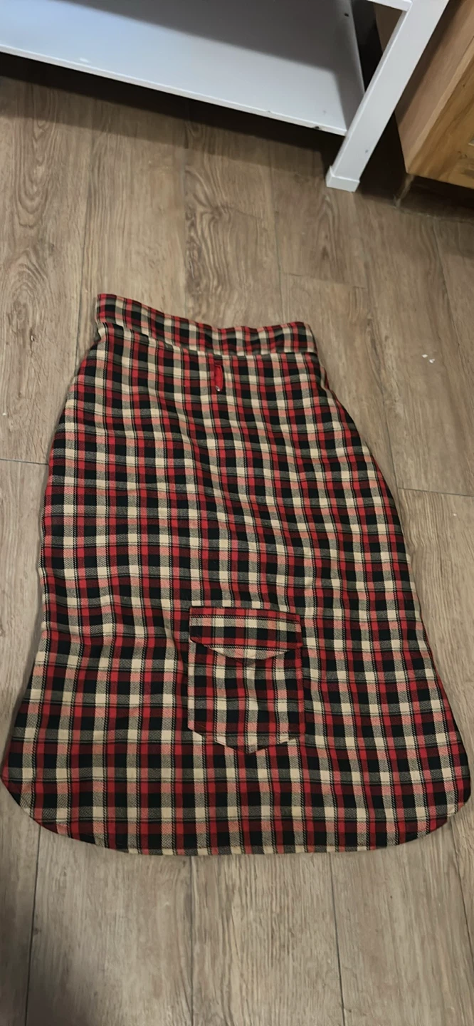 Barks & Wags Dog Coat Navy Red Size L