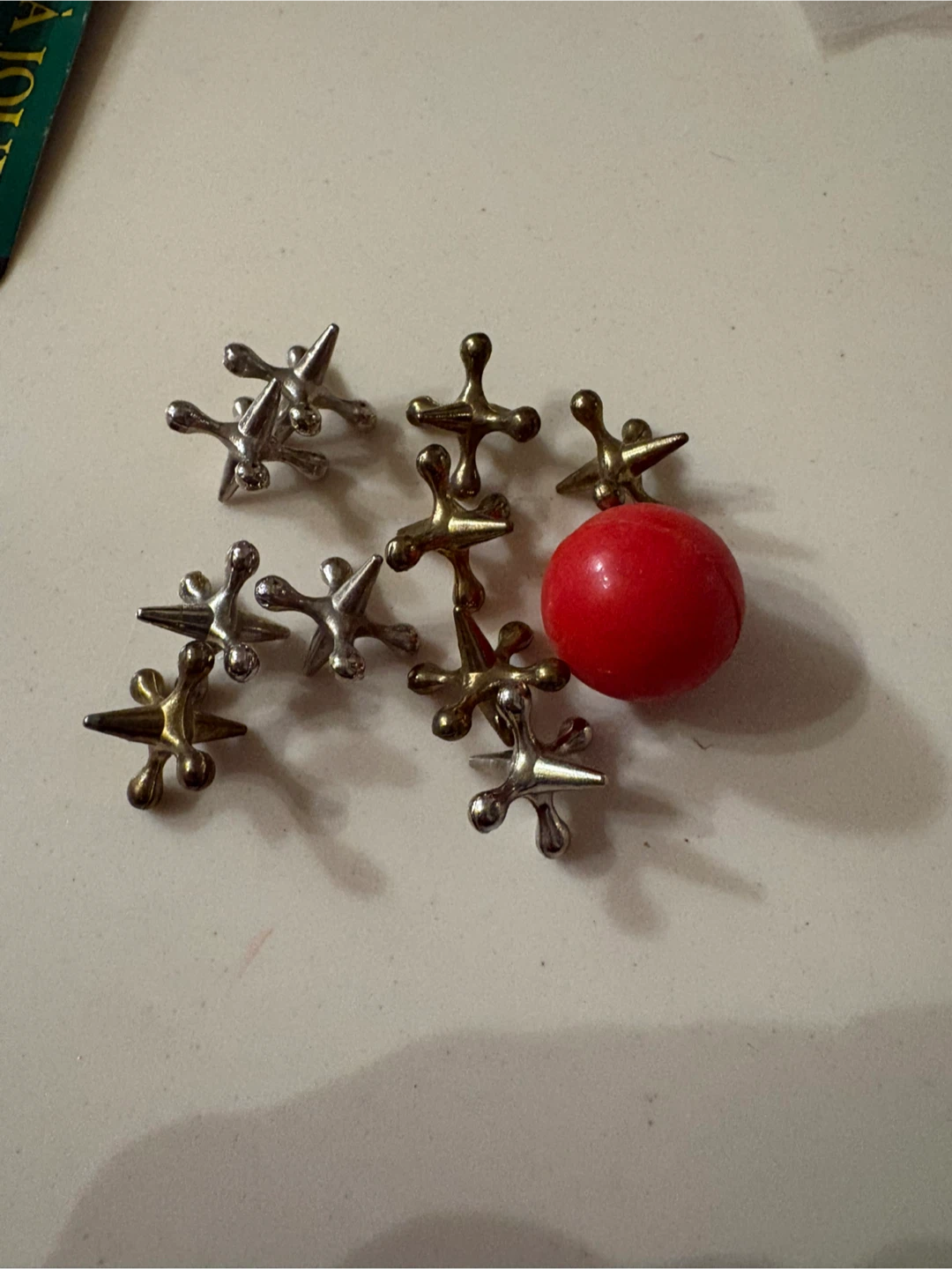 Classic Metal Jacks Game Set with Ball