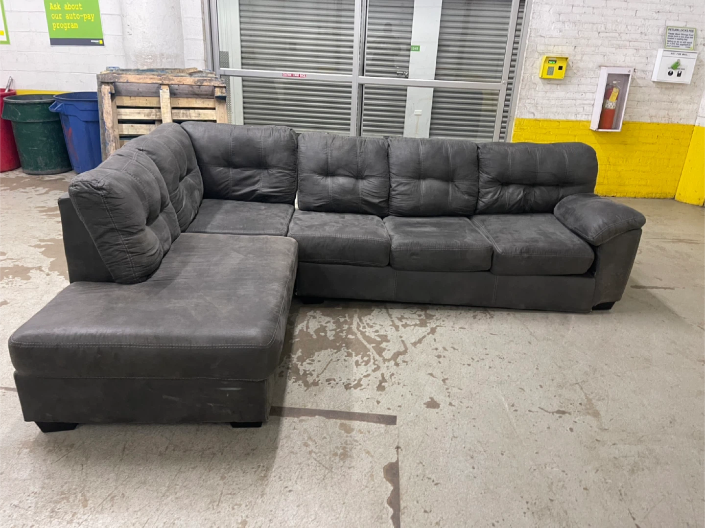 Gray Sectional Sofa - photo 2