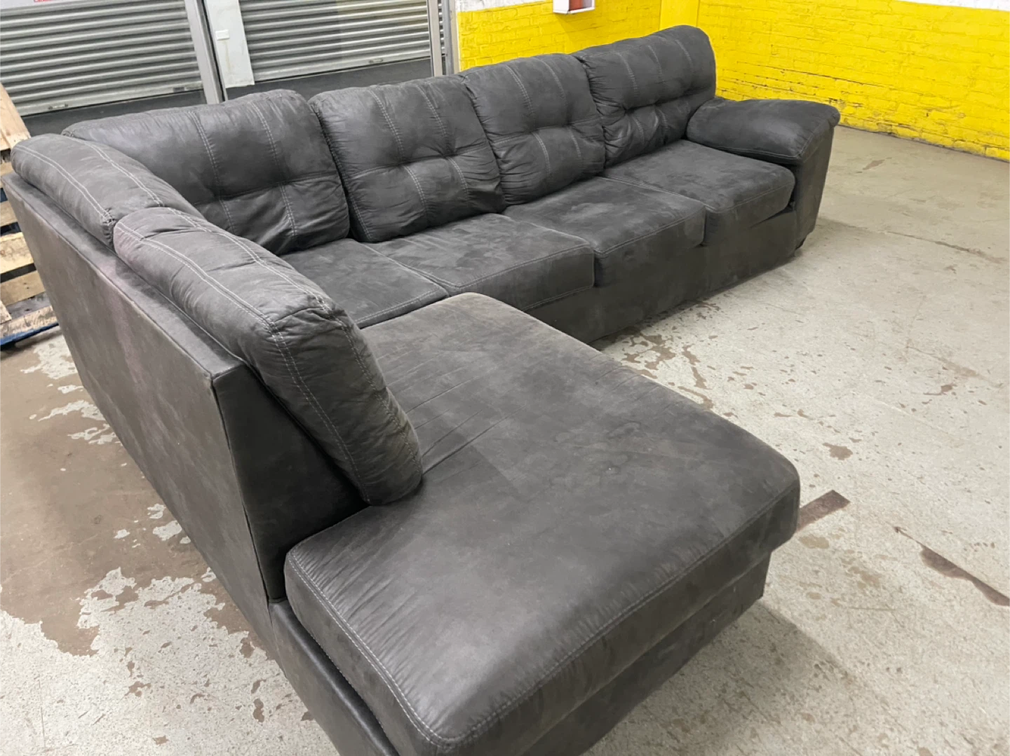 Gray Sectional Sofa - photo 4