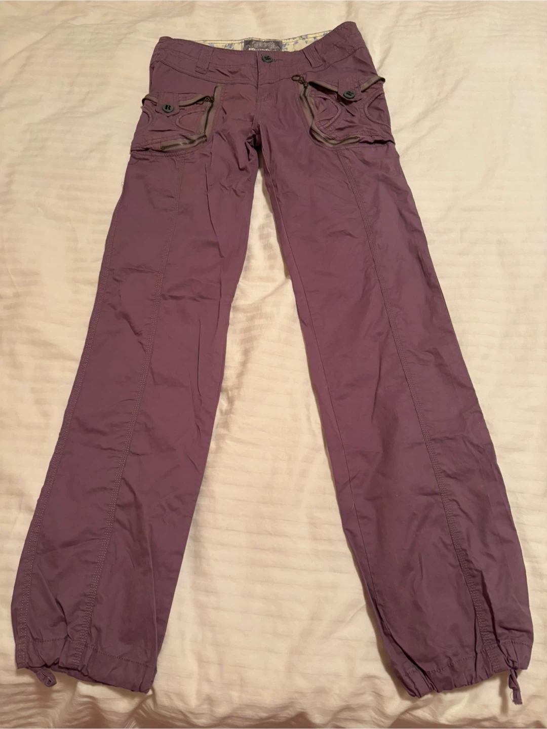 Purple Cargo Pants