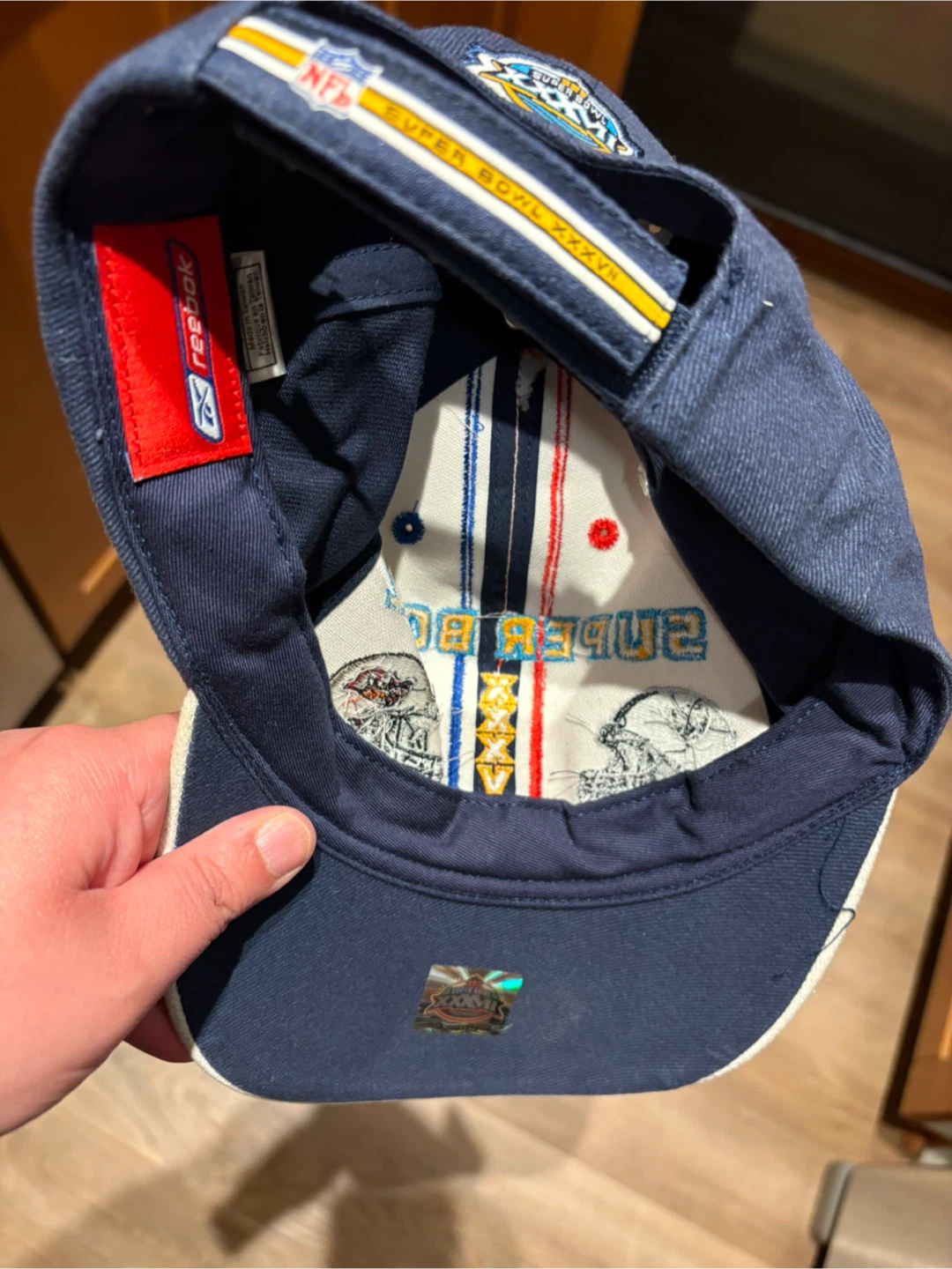 Reebok Super Bowl XXXVII Hat Raiders Buccaneers - photo 5