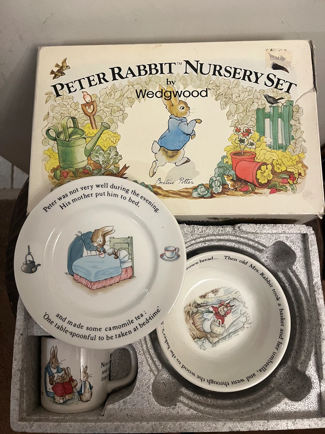 Peter Rabbit Nursery Set by Wedgwood