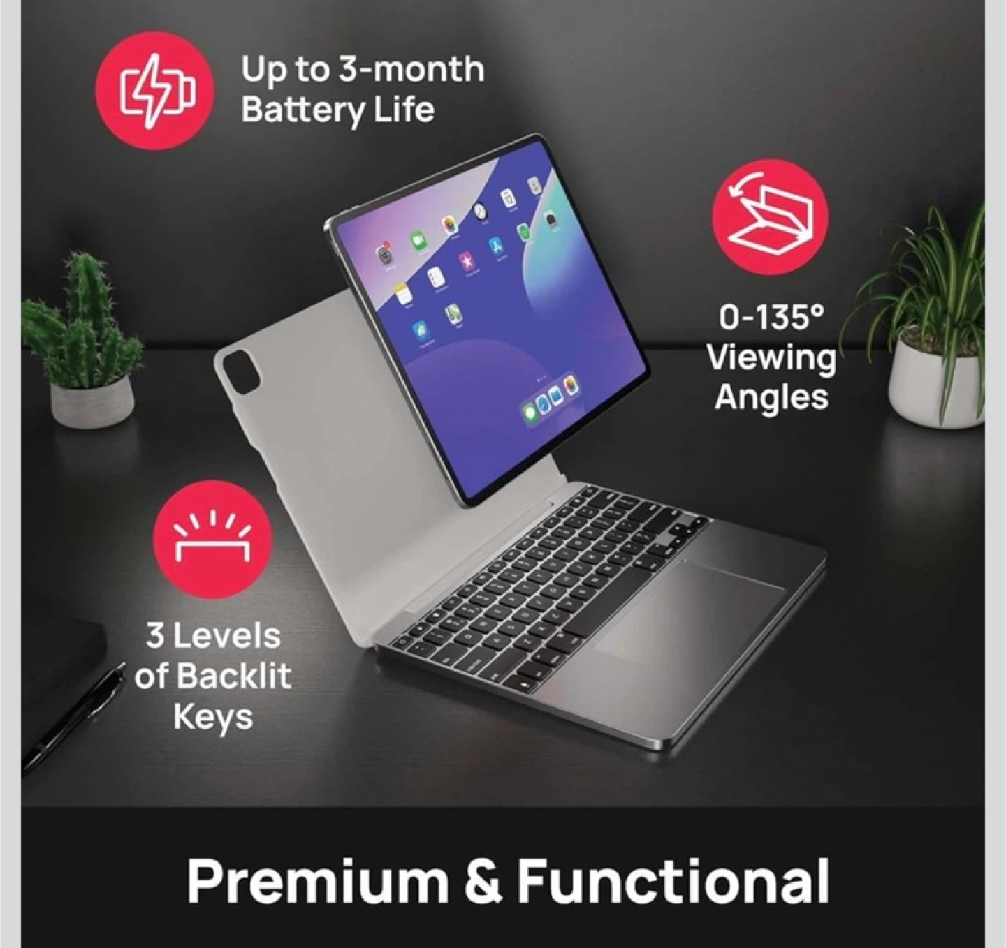 Brydge MAX+ for 12.9" iPad Pro (3rd/4th/5th Gen) - photo 2