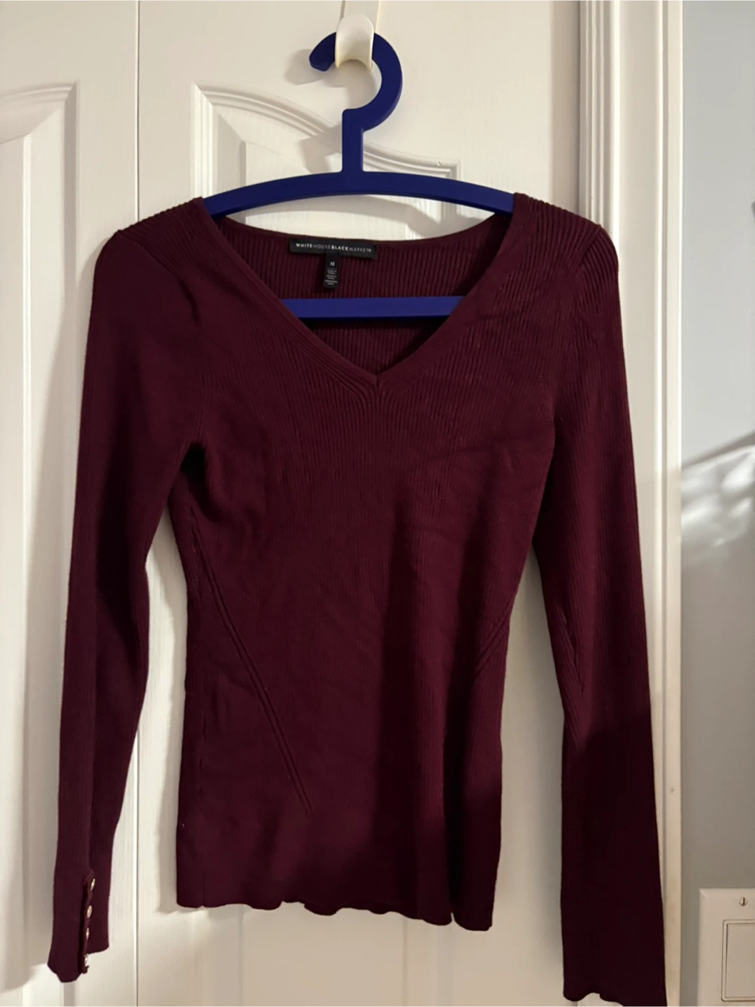 Ribbed V-Neck