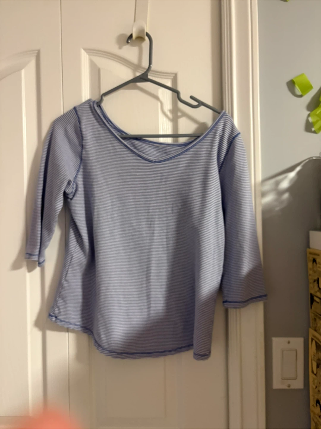 Striped 3/4 Sleeve Top