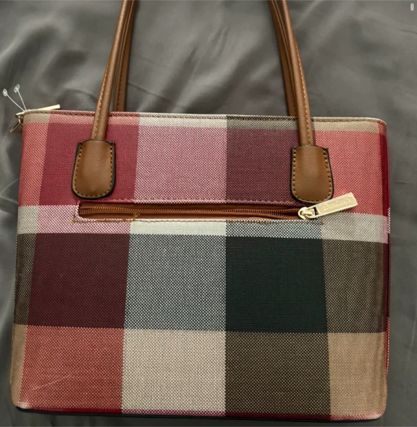 Tote Handbag - Plaid Pattern - photo 2