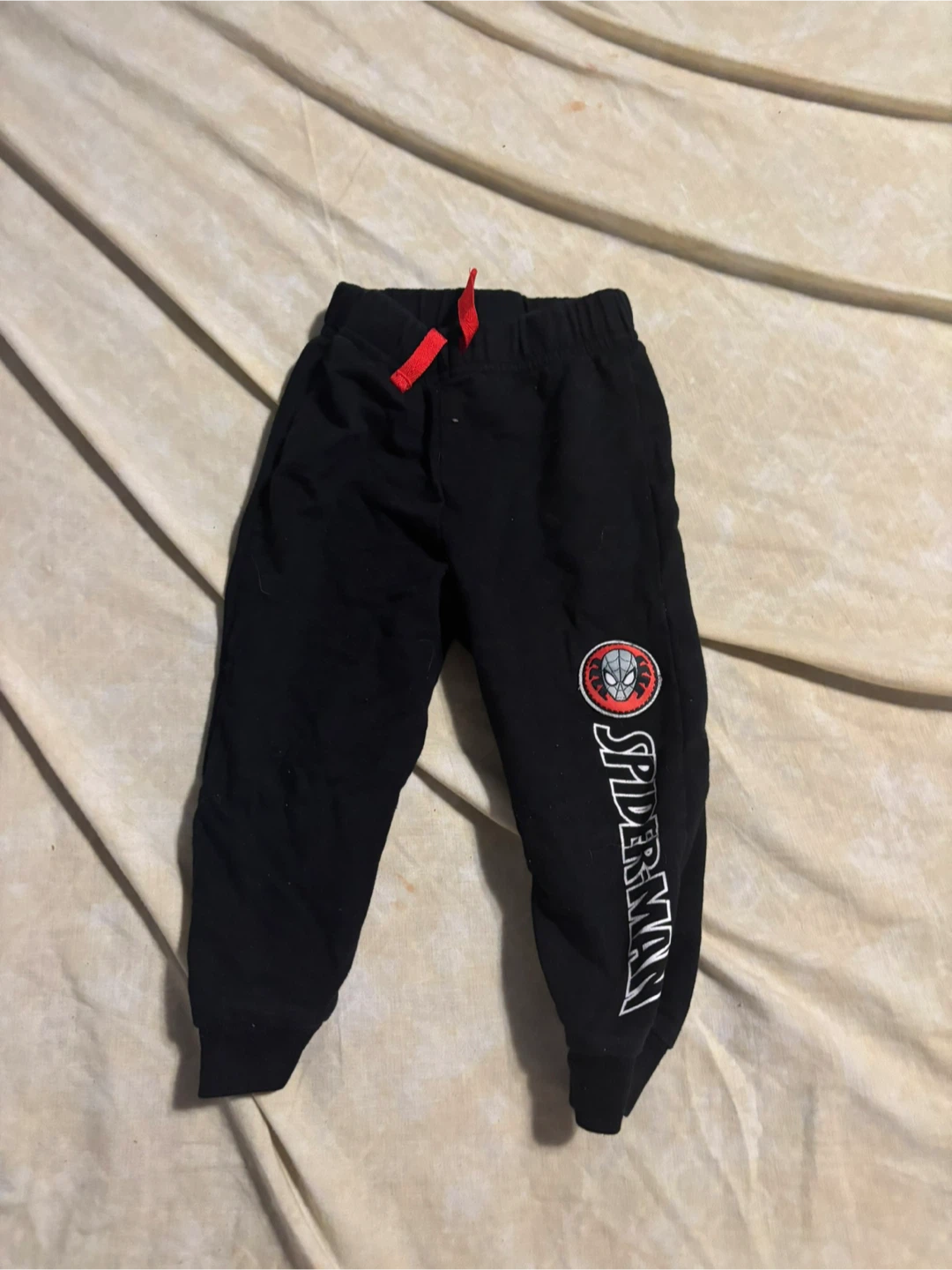 Kids Spiderman Joggers - Black