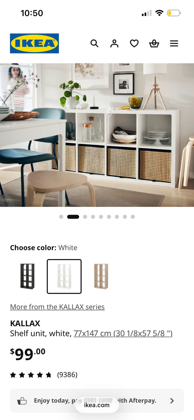 IKEA KALLAX Shelf Unit - White - photo 3