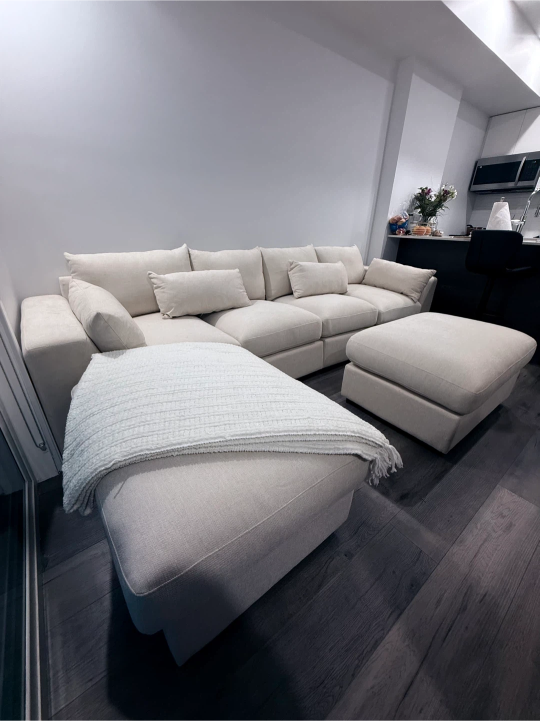 Couch Beige Linen Blend - photo 3