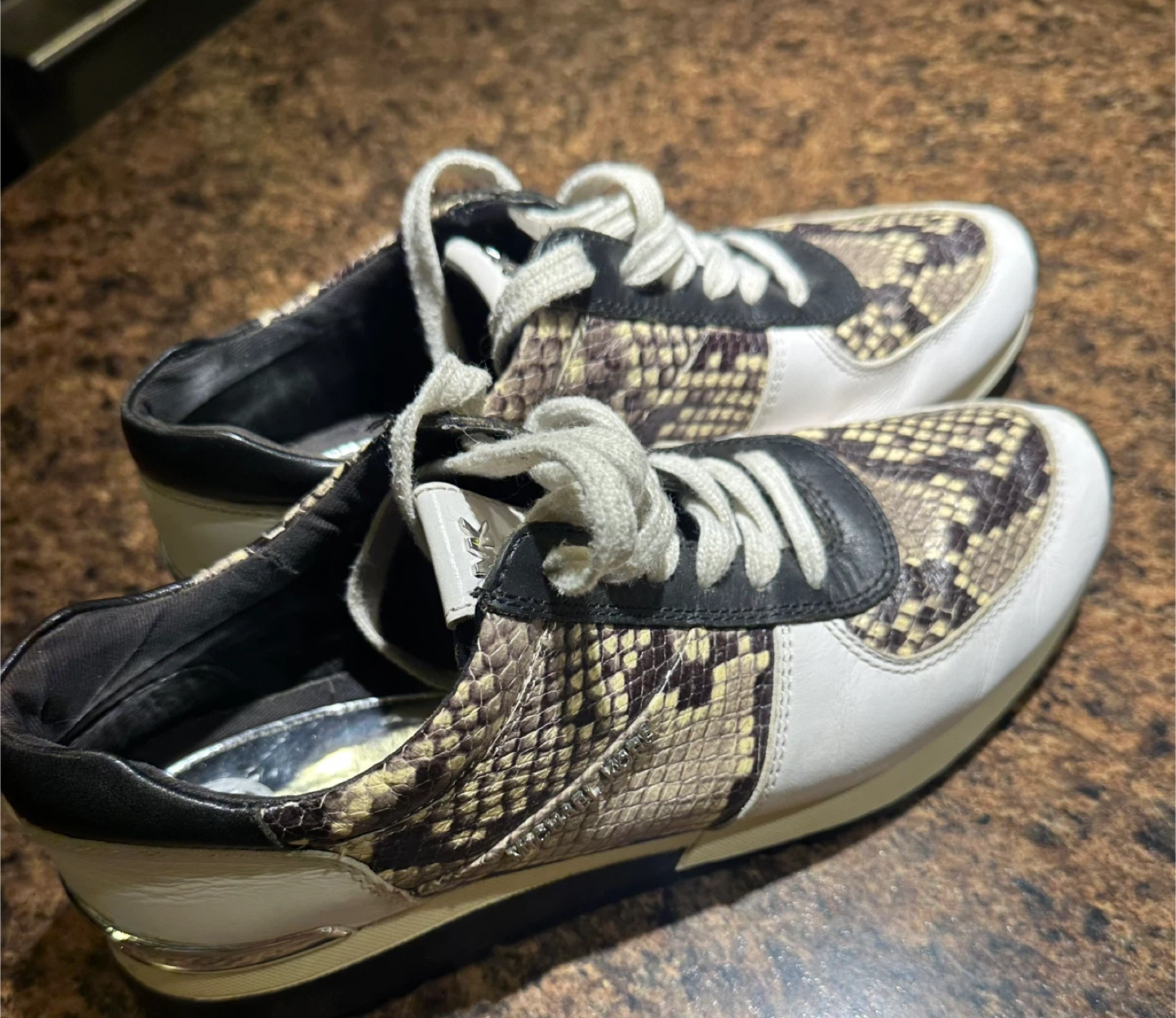 Michael Kors Snake Print Sneakers