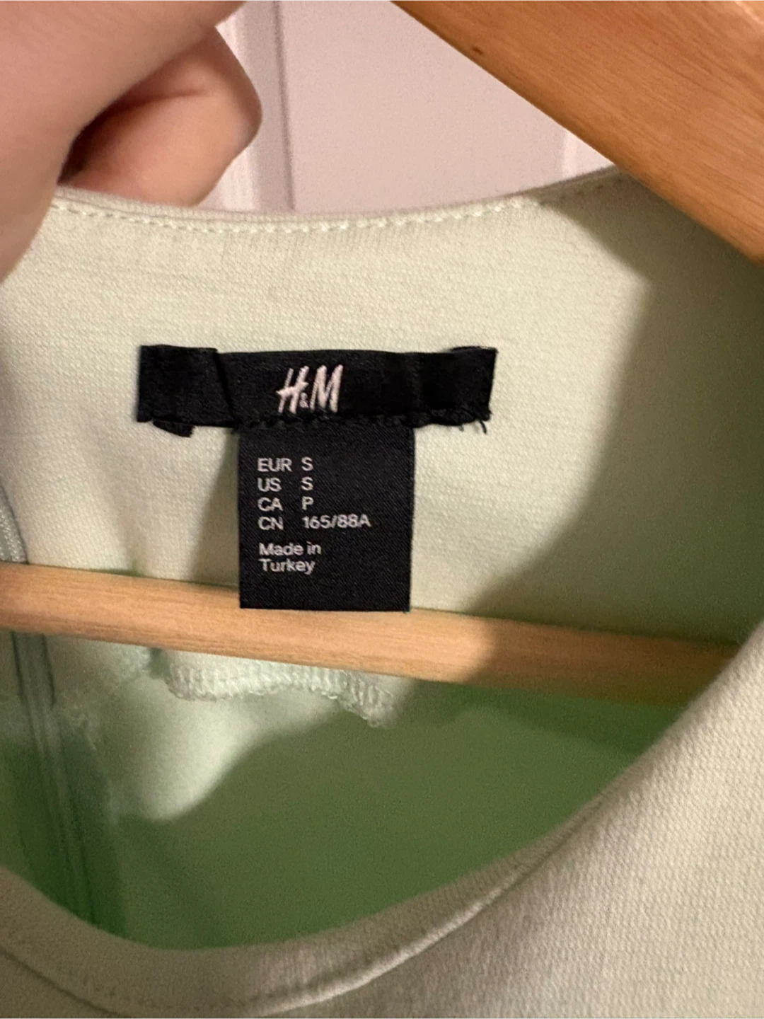 H&M Light Green Short Sleeve Fit and Flare Dress - photo 3