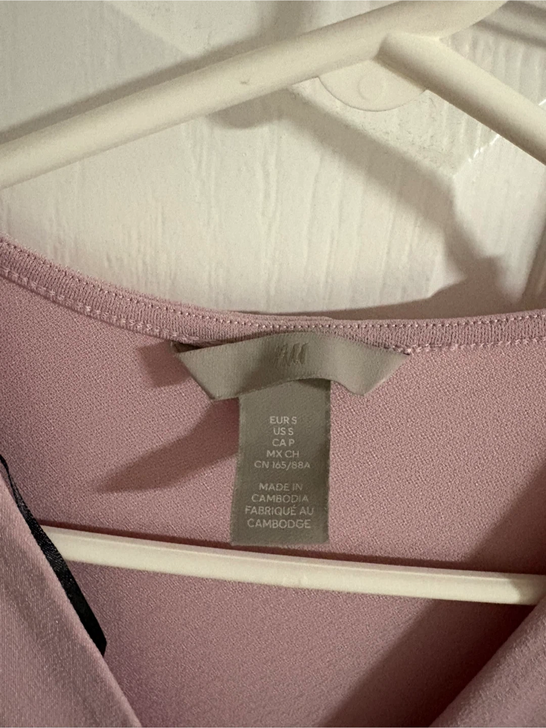 H&M Pink Short Sleeve Wrap Dress Size S - photo 2