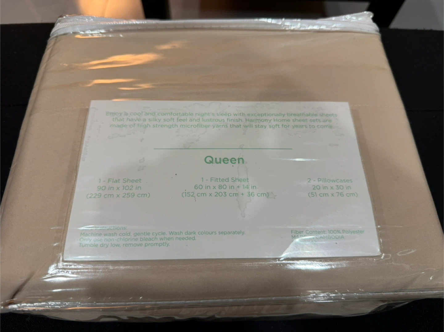 Harmony Home Collection Queen 4 Piece Sheet Set - photo 3