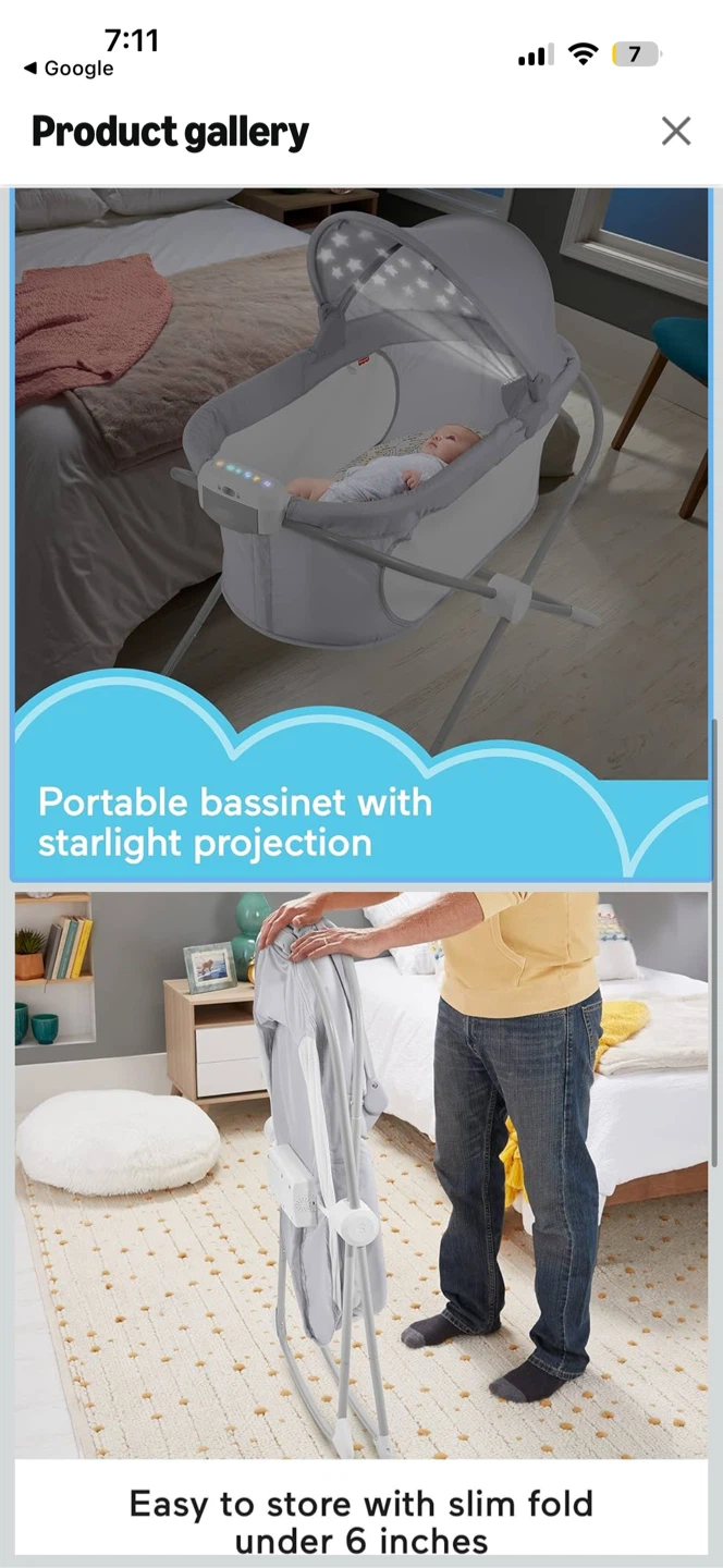 Fisher-Price Portable Bassinet with Projection - photo 3
