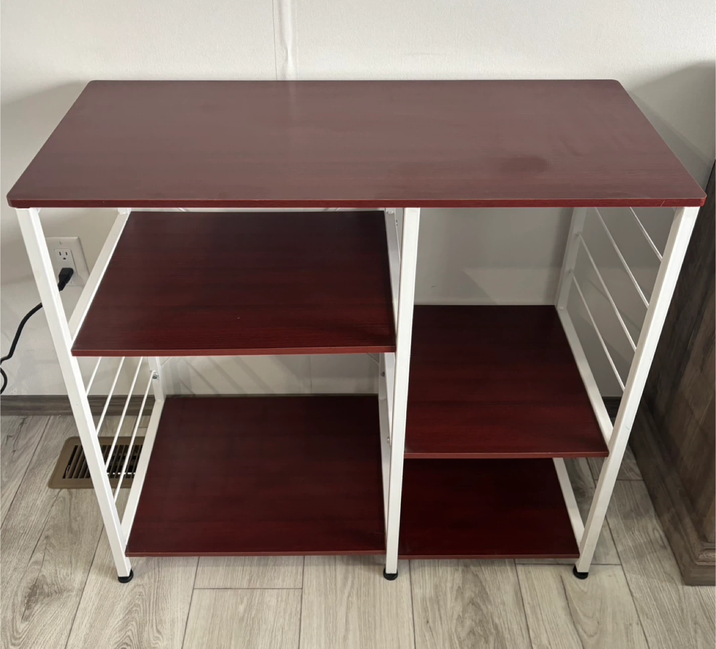 Modern Wood & Metal Entryway Table / Storage Shelf - photo 2