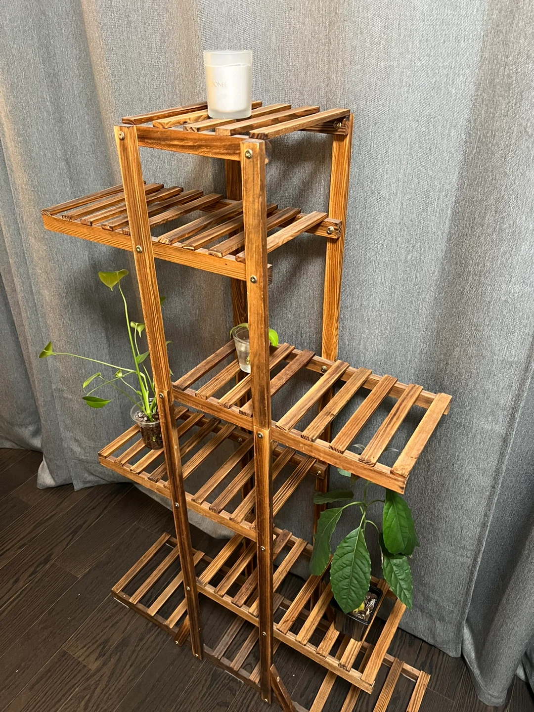 Wooden Plant Stand - 5 Tier - photo 3