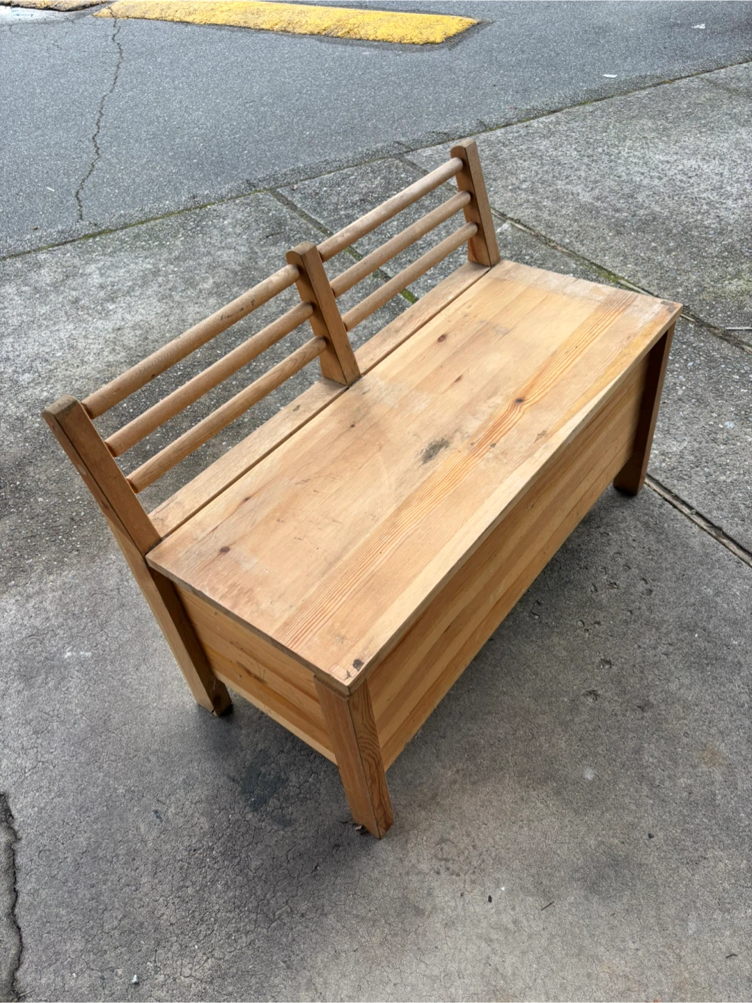 Old IKEA Wooden Storage Bench