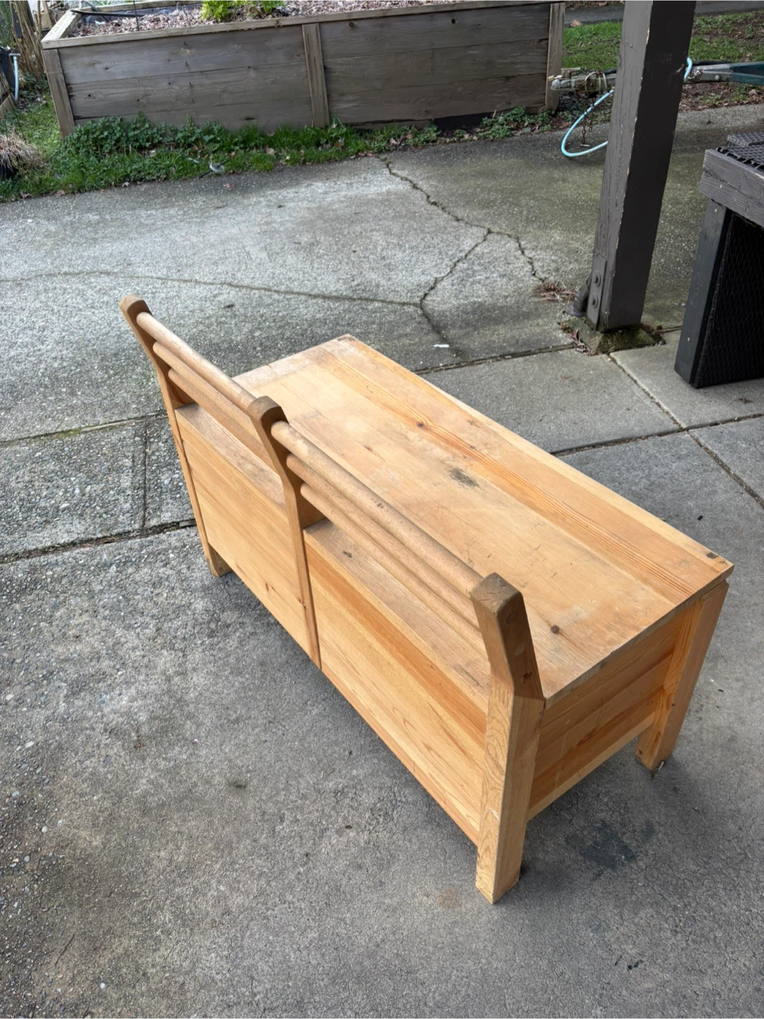 Old IKEA Wooden Storage Bench - photo 4