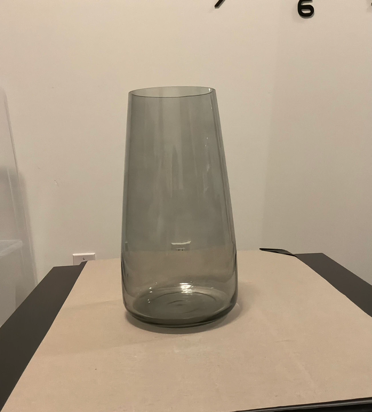 Grey Glass Vase