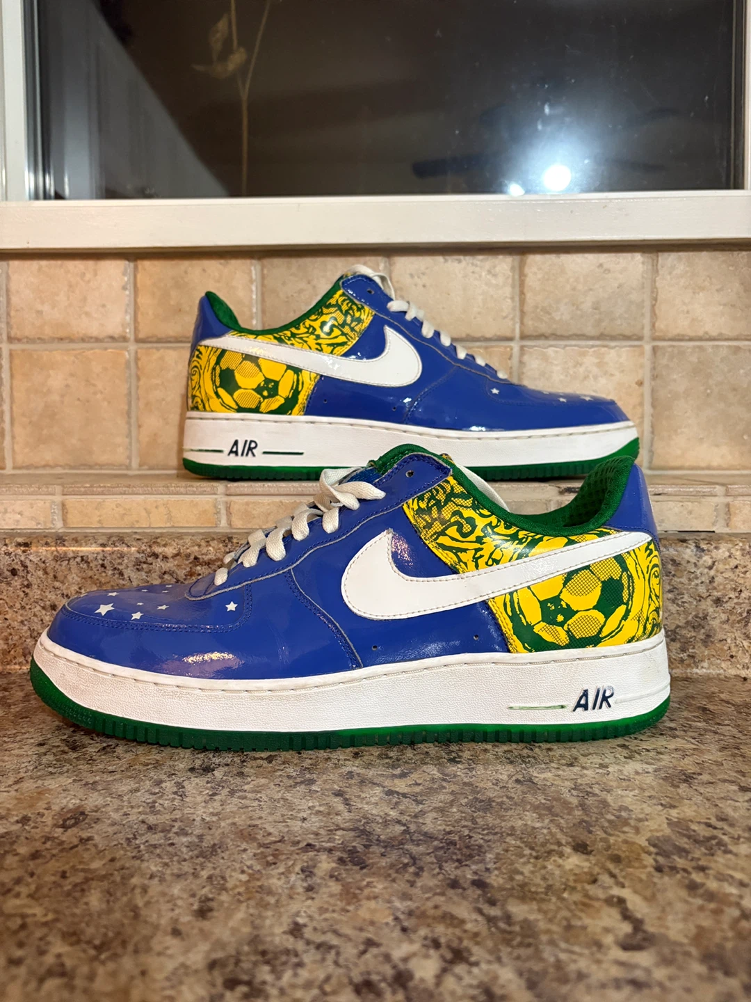 Nike Air Force 1 Low "Brazil" Soccer Shoes