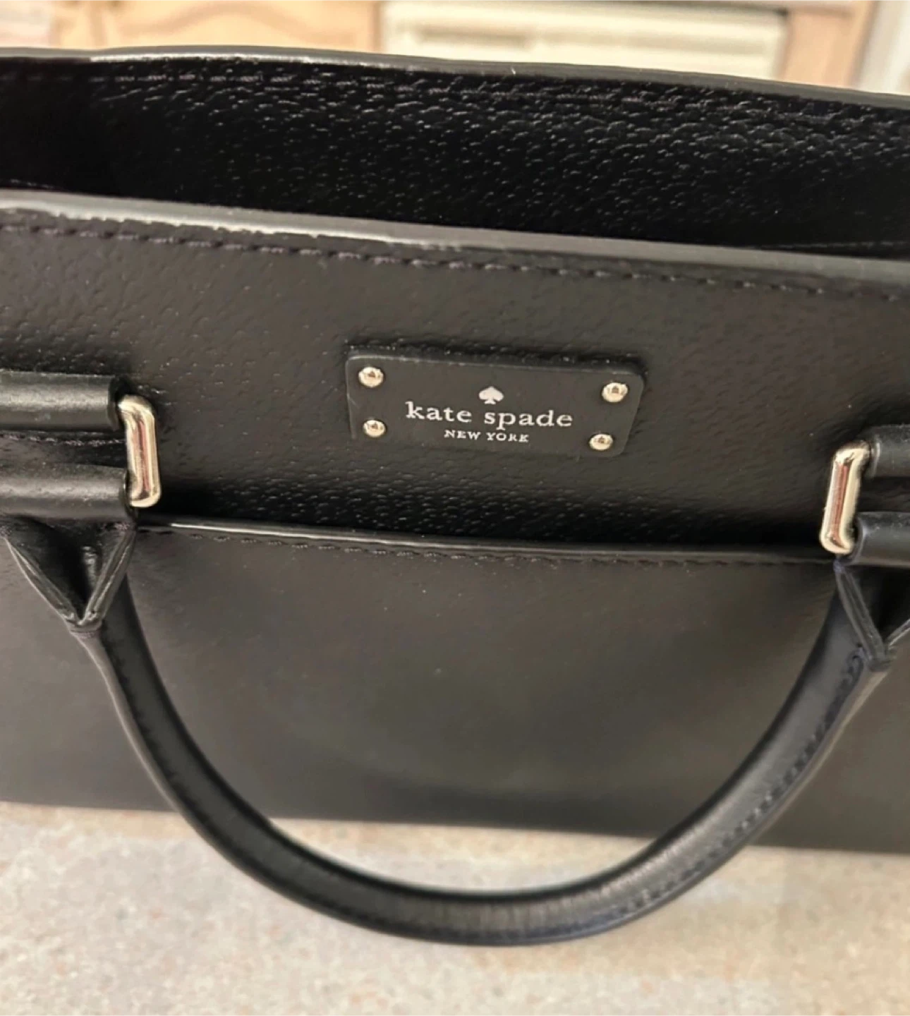 Kate Spade Black Leather Handbag - NEW! - photo 4