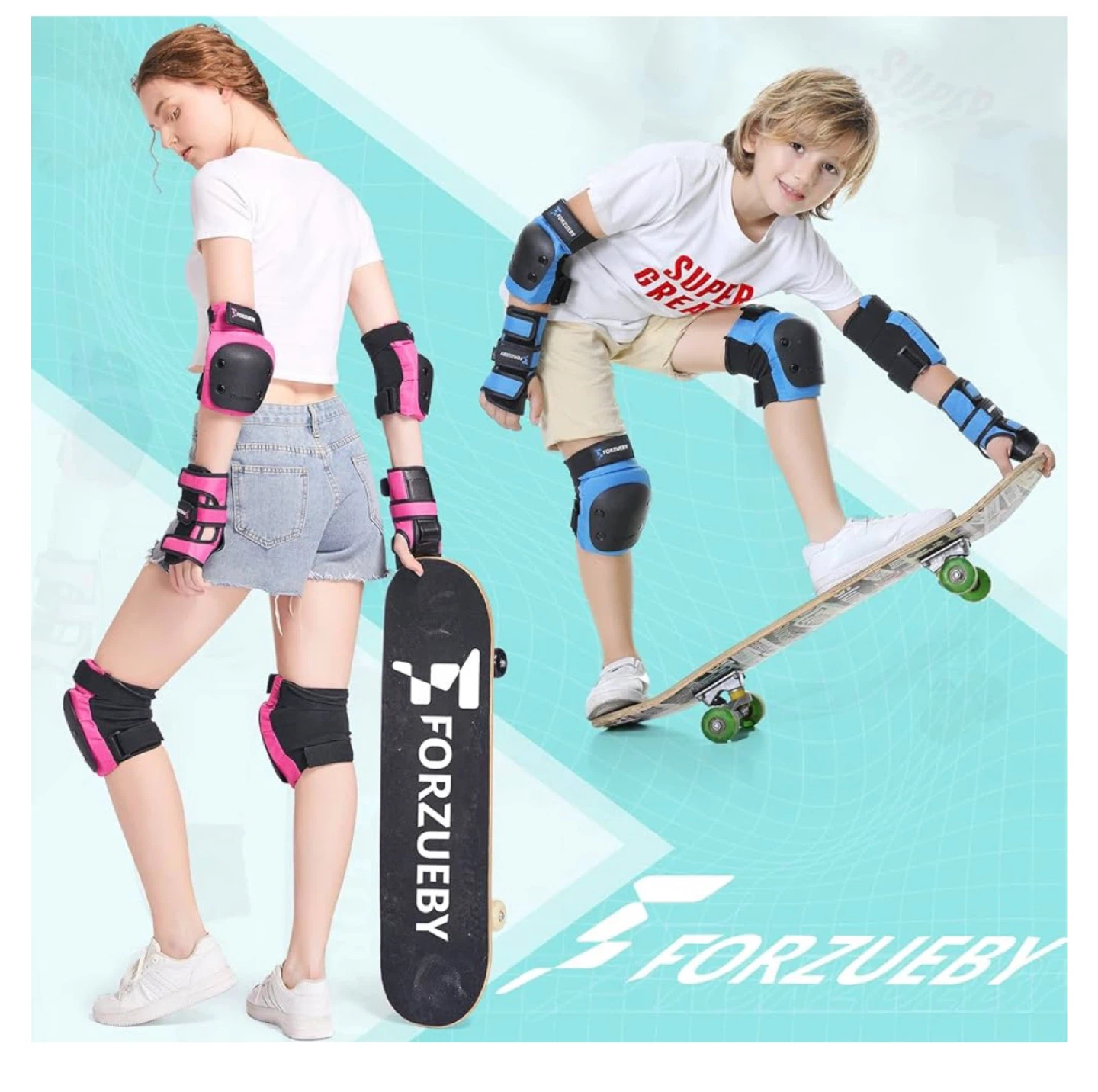 FORZUEBY Protective Gear Set - Knee, Elbow, and Wrist Pads - photo 5