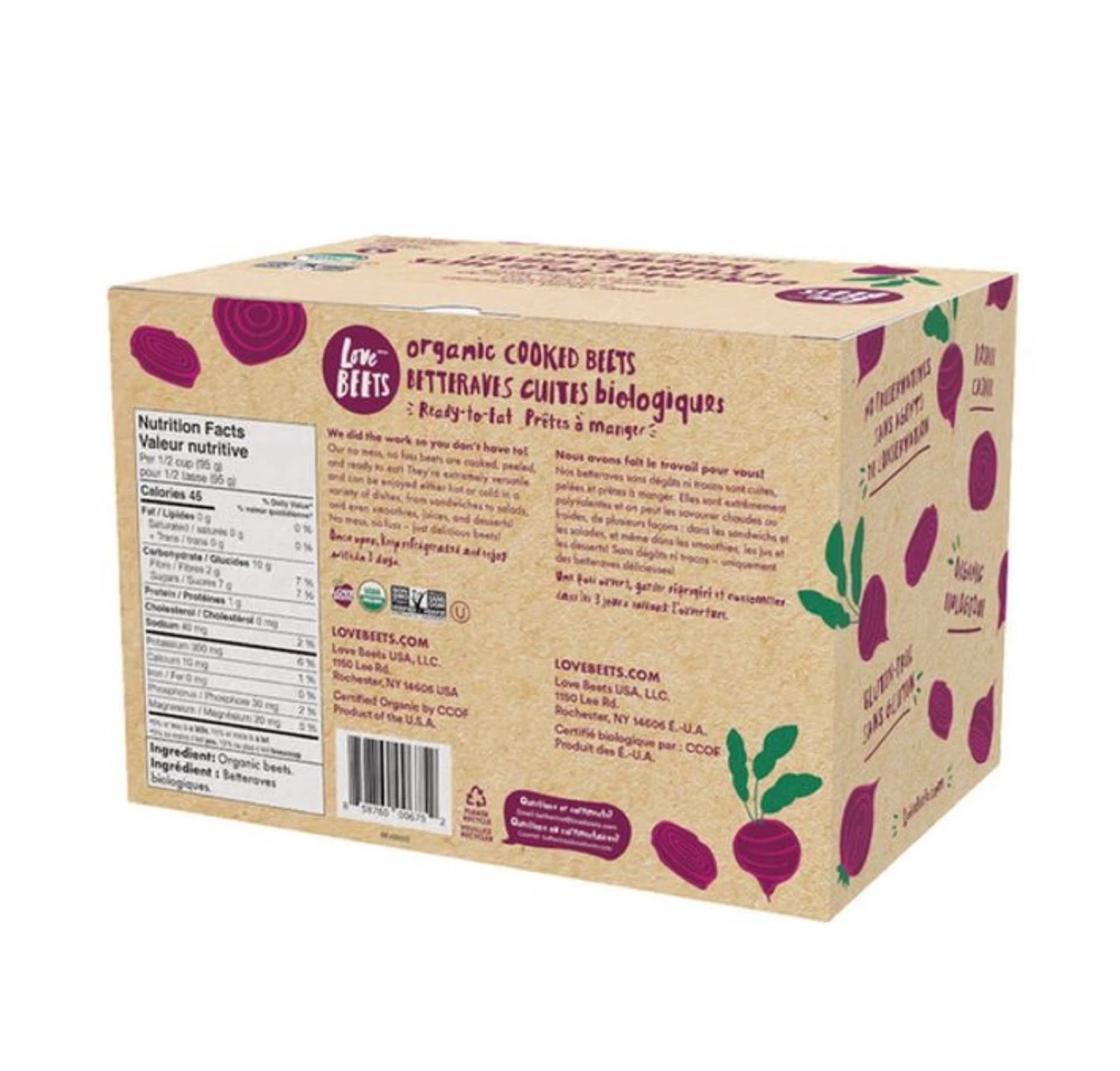 Love Beets Organic Cooked Beets (2 Individual Packs) - photo 2