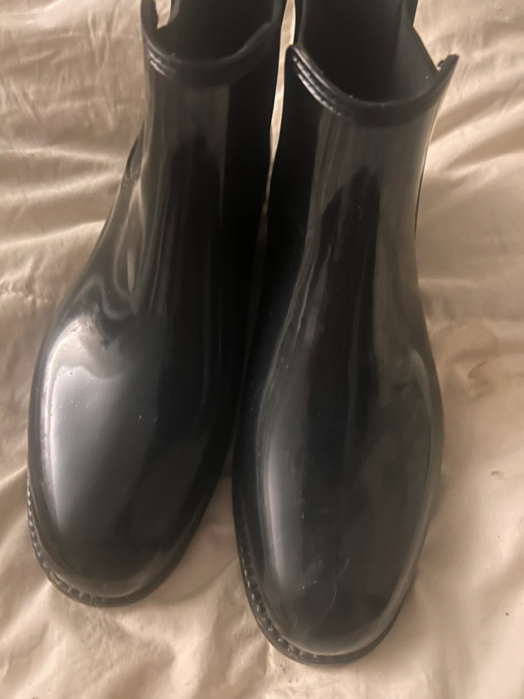 Henry Farlow Black Ankle Rain Boots