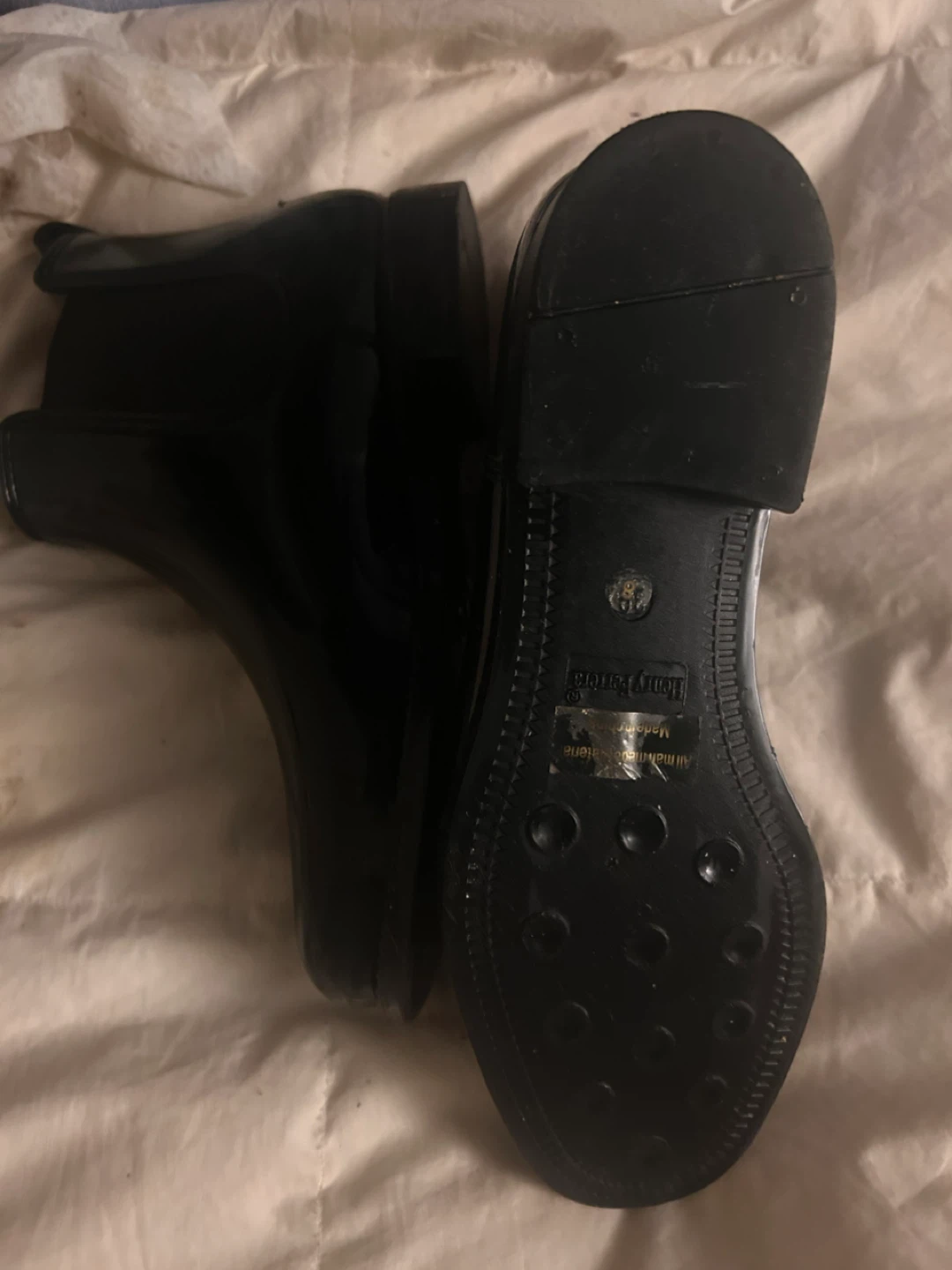 Henry Farlow Black Ankle Rain Boots - photo 3