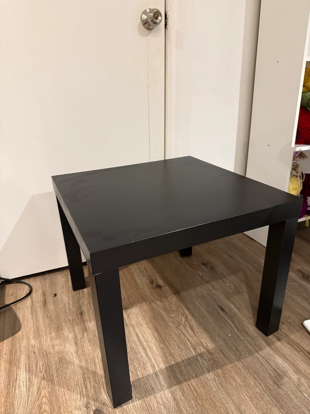 Black Square Side Table